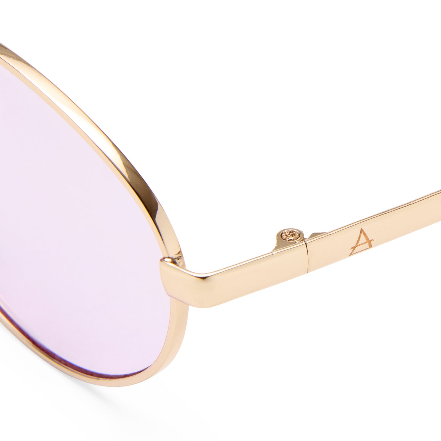Ephermeris Gold Female Oval Sunglasses | Aire