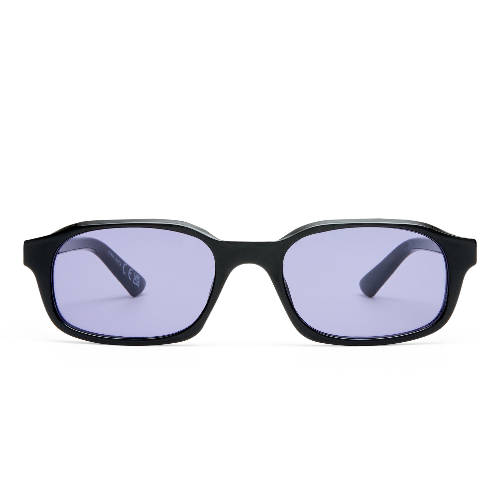 Kinetic Black Uni-Sex Rectangle Sunglasses | Aire