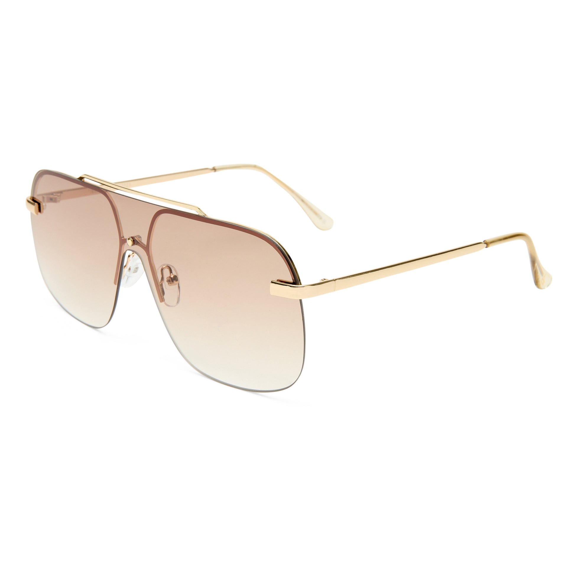 Venatici Bright Gold Female Aviator Sunglasses | Aire