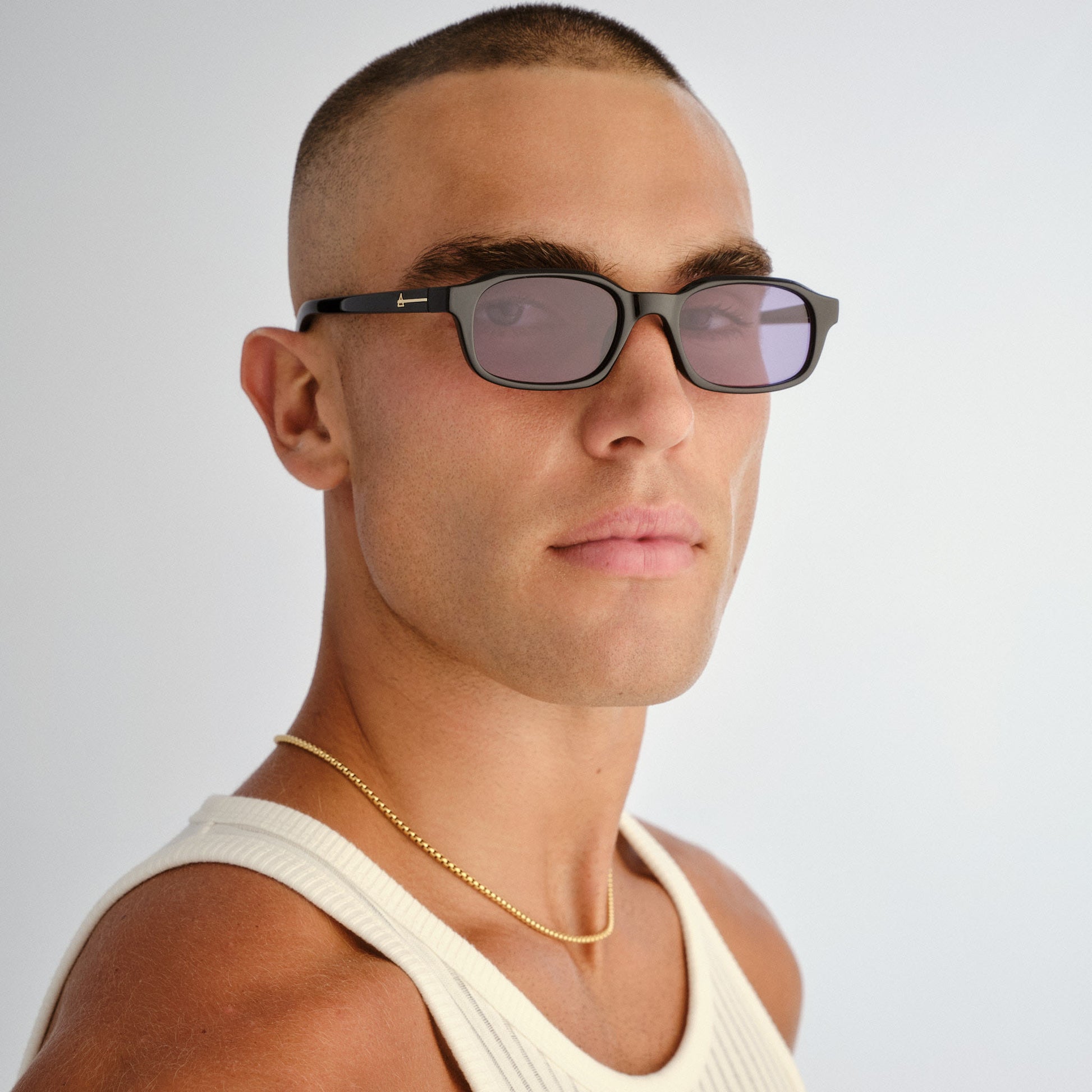 Kinetic Black Uni-Sex Rectangle Sunglasses | Aire