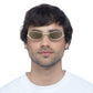 Retrograde Gold Uni-Sex Oval Sunglasses | Aire