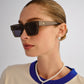 Transit Khaki Uni-Sex Rectangle Sunglasses | Aire