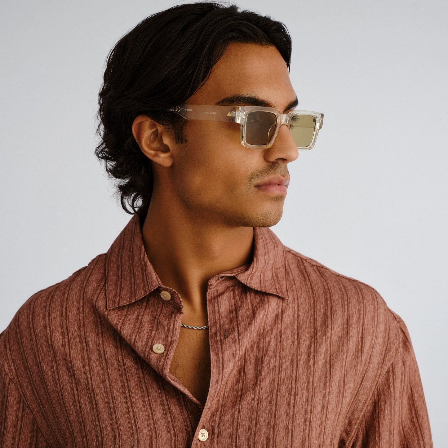 Aeron Sand Uni-Sex Rectangle Sunglasses | Aire