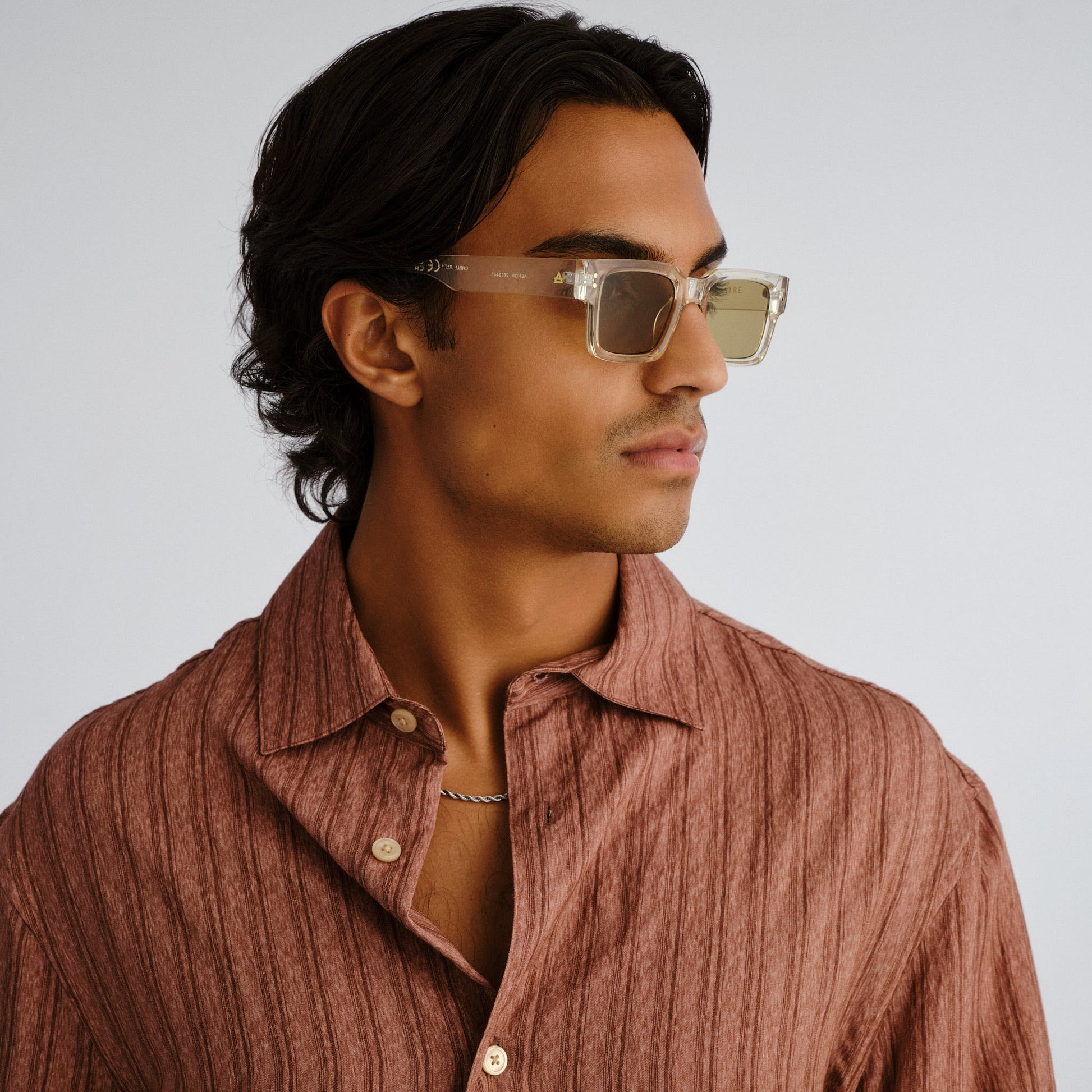 Aeron Sand Uni-Sex Rectangle Sunglasses | Aire