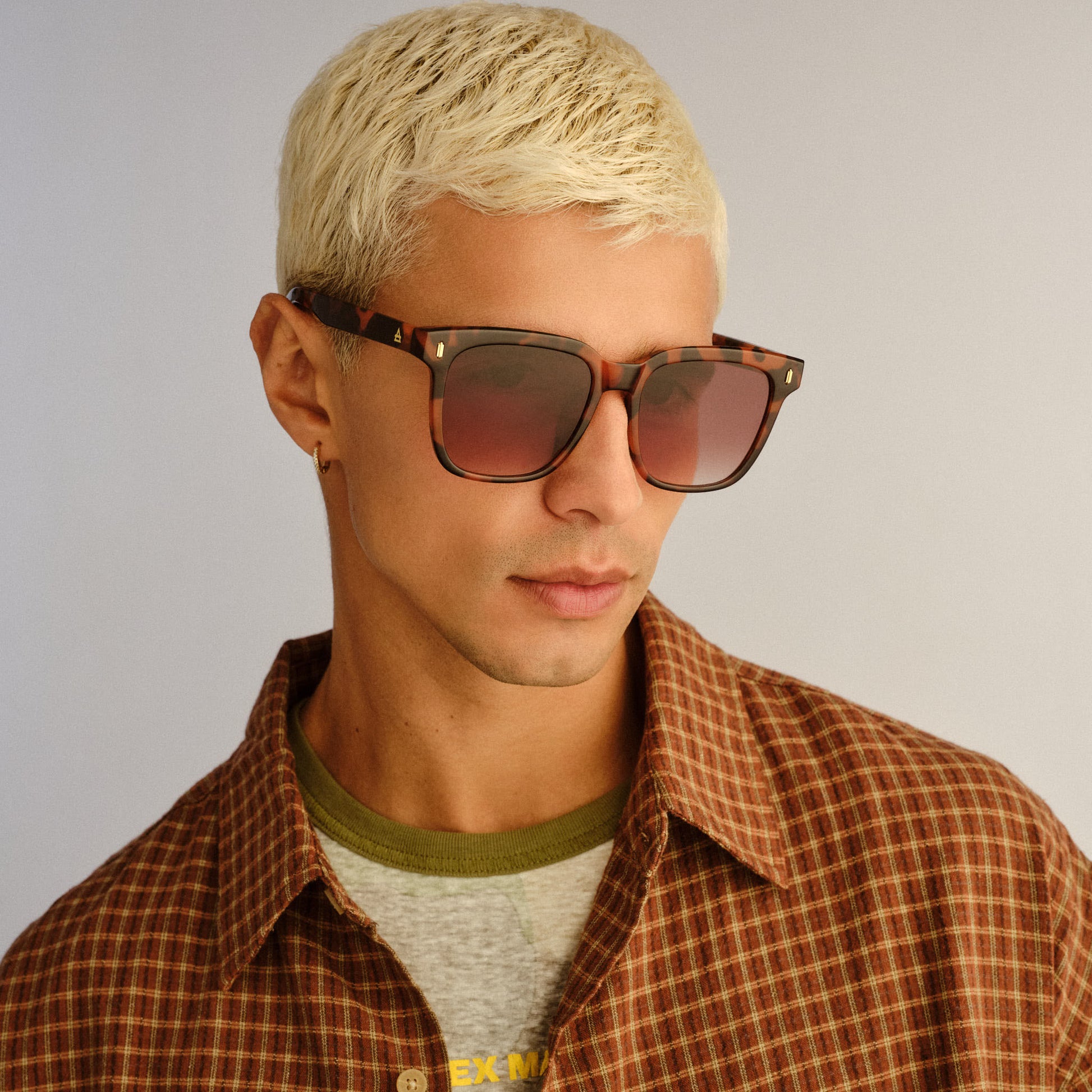 Lunar Honey Tort Uni-Sex Rectangle Sunglasses | Aire