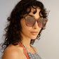 Lunar Honey Tort Uni-Sex Rectangle Sunglasses | Aire