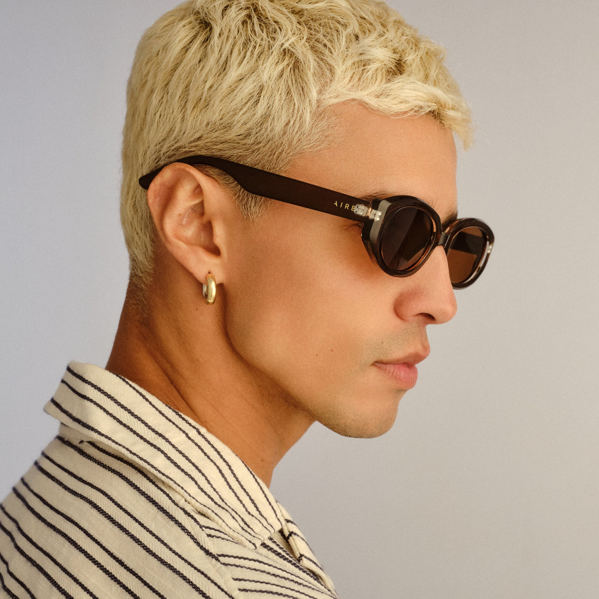 Affinity Chocolate Uni-Sex Oval Sunglasses | Aire
