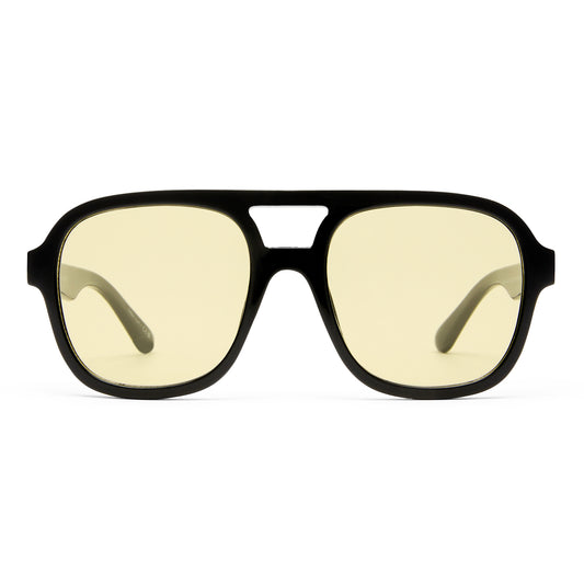 Whirlpool Black Uni-Sex Aviator Sunglasses | Aire