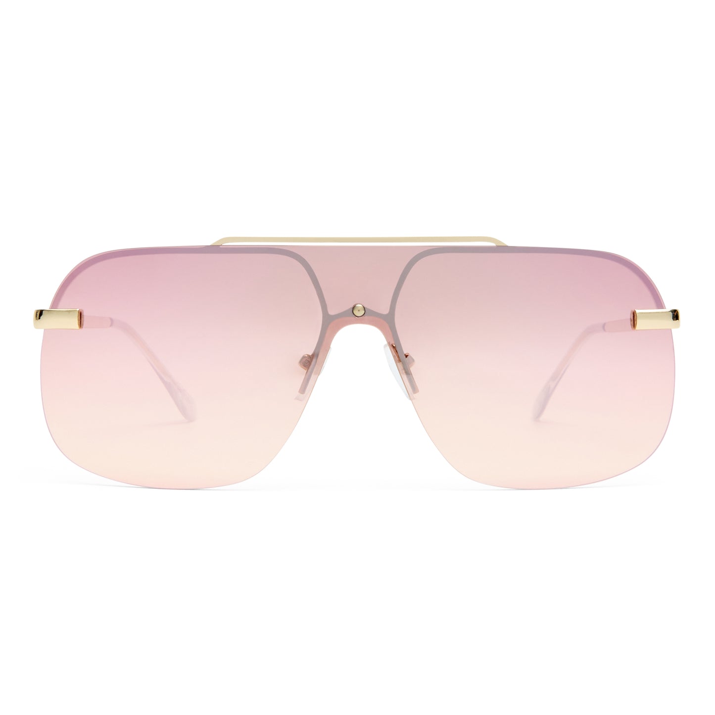 Venatici Gold Female Aviator Sunglasses | Aire