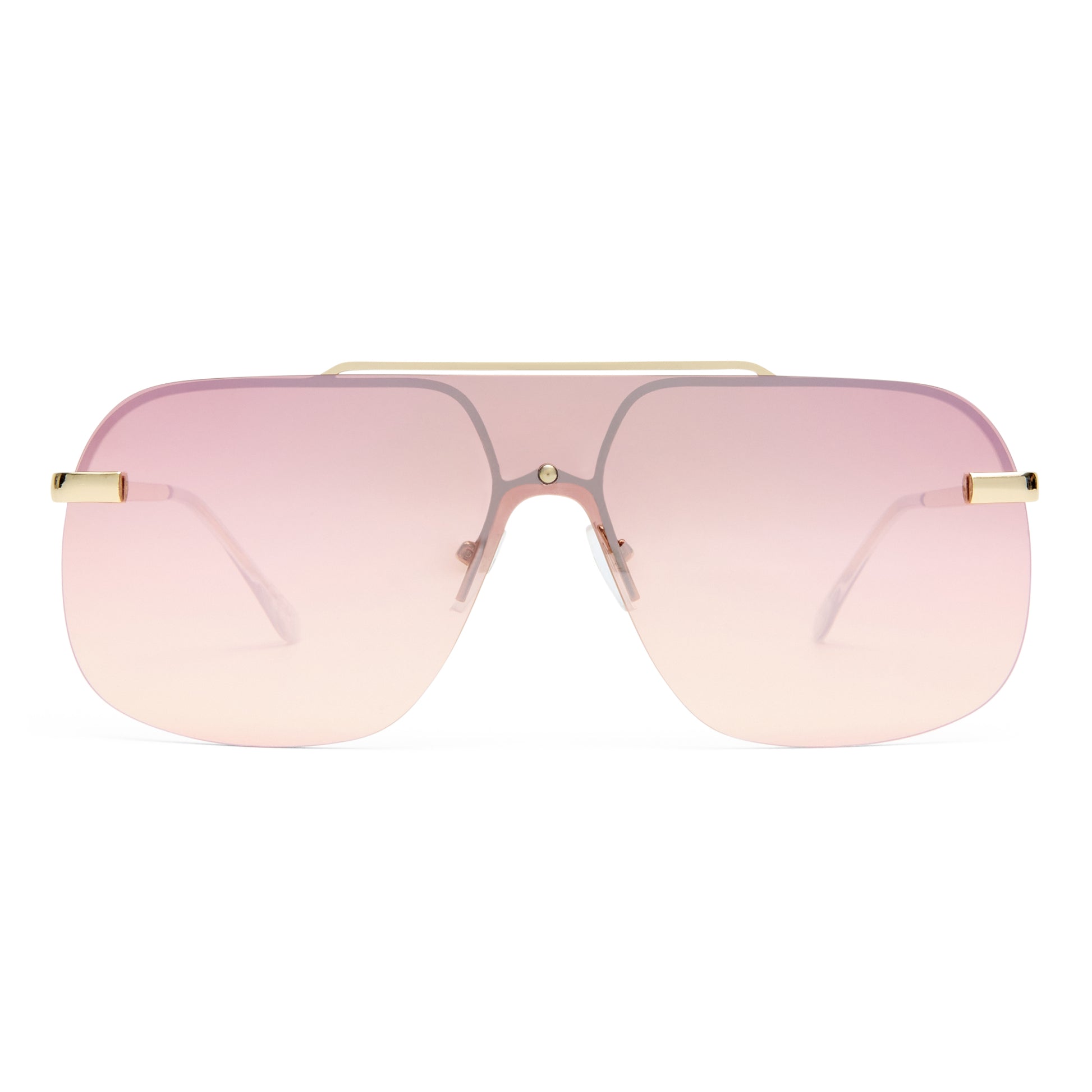 Venatici Gold Female Aviator Sunglasses | Aire