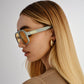 Disgraced Washed Green Uni-Sex Aviator Sunglasses | Aire