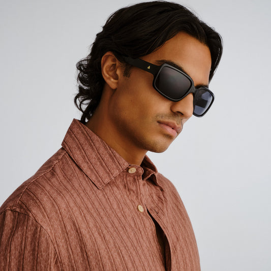 Ignite Black Uni-Sex Wrap Sunglasses | Aire