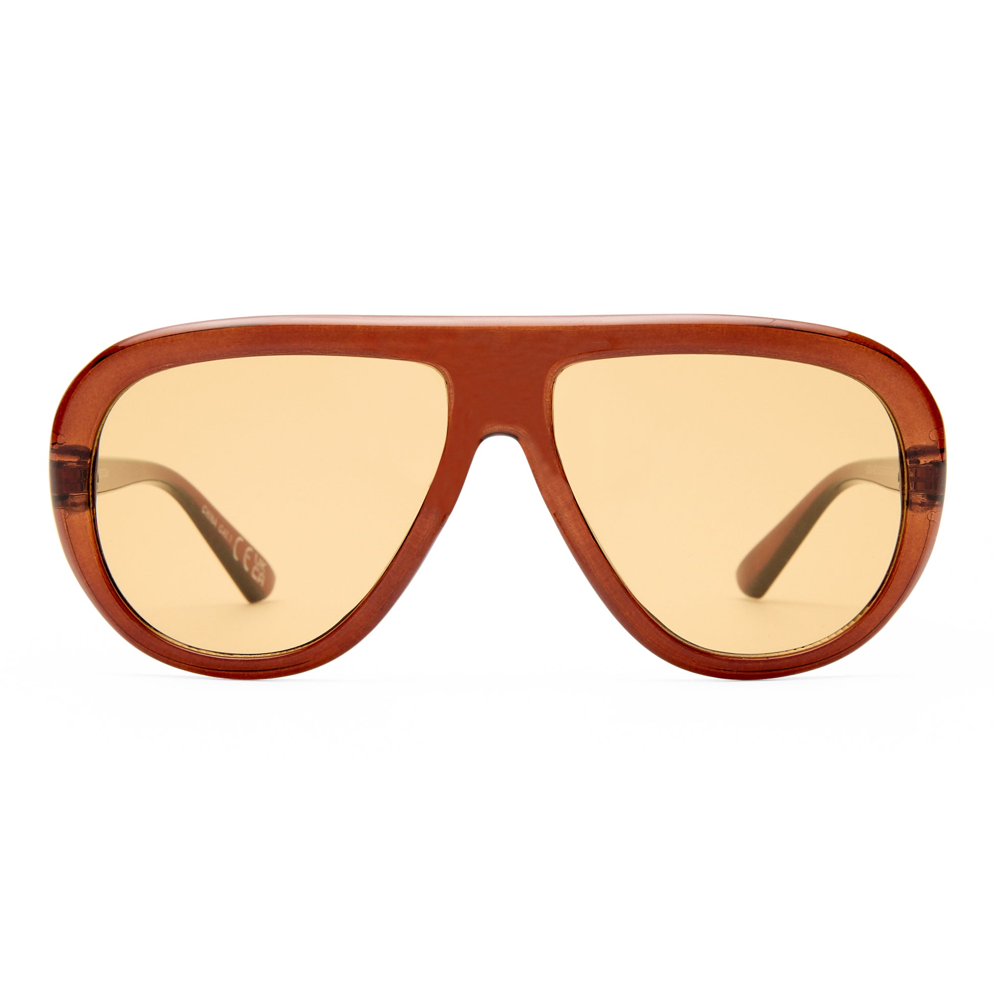Cadent Hazelnut Uni-Sex Aviator Sunglasses | Aire