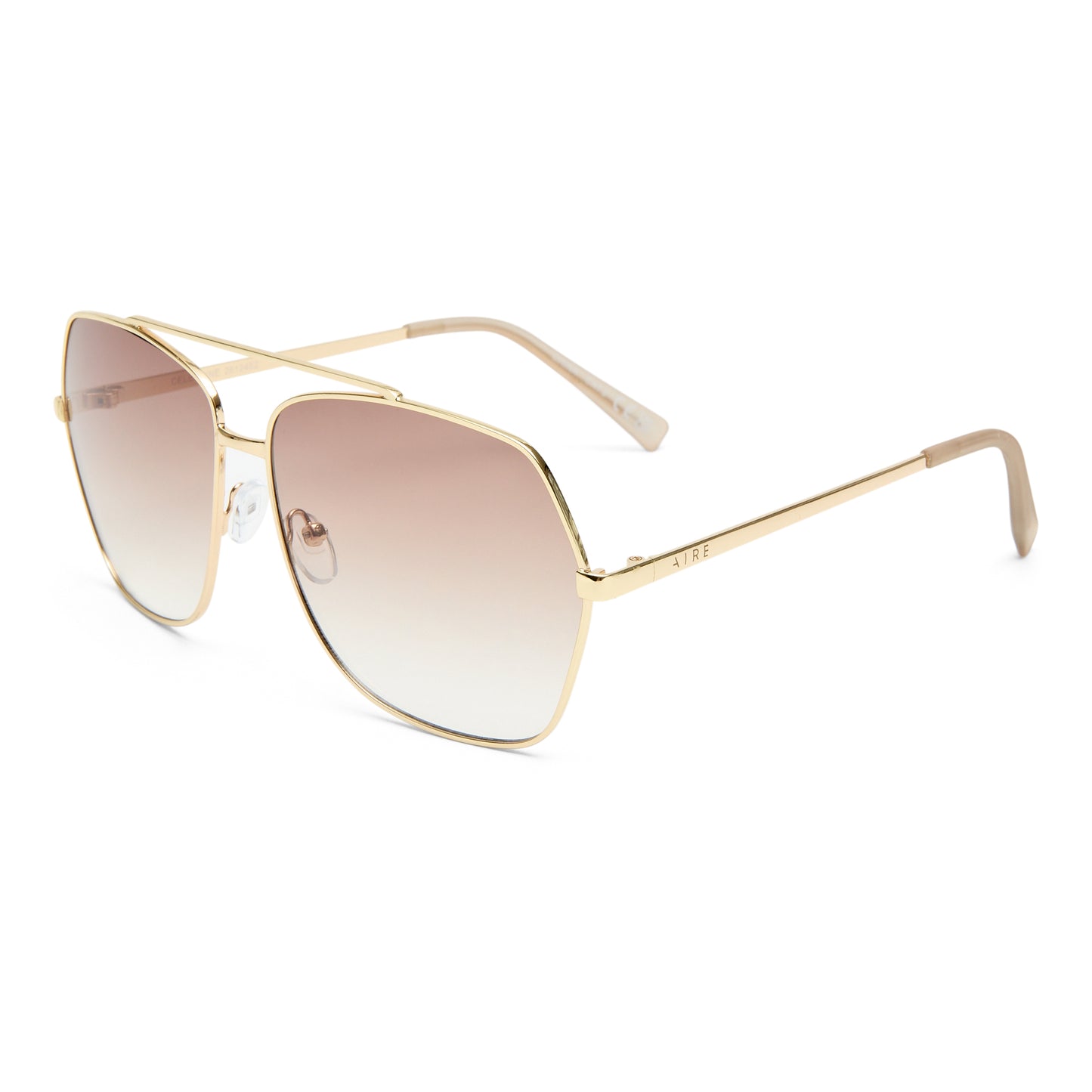 Celestine Gold Sand Uni-Sex Aviator Sunglasses | Aire