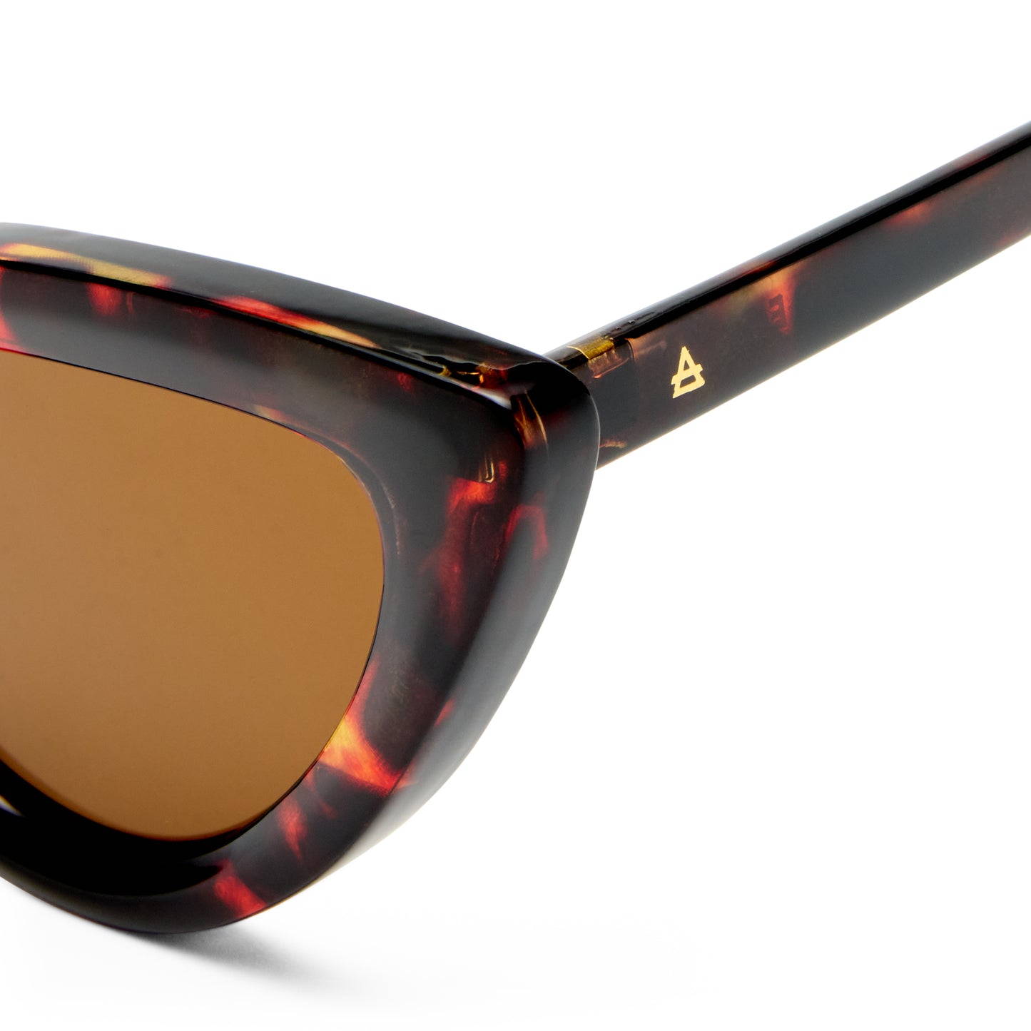 Realm Amber Tort Female Cat-Eye Sunglasses | Aire