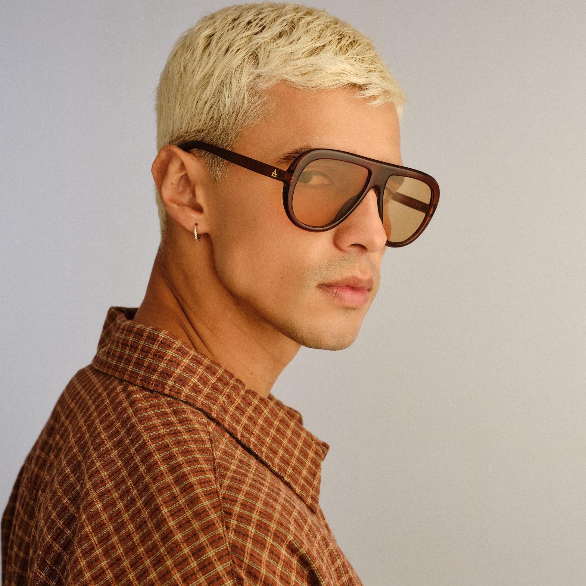 Cadent Hazelnut Uni-Sex Aviator Sunglasses | Aire