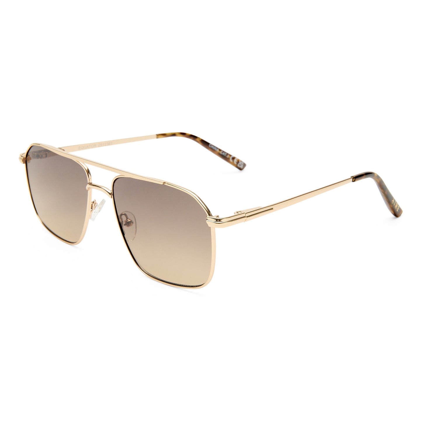 Equator Gold Tort Female Aviator Sunglasses | Aire