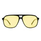 Monoceros Black Uni-Sex Aviator Sunglasses | Aire