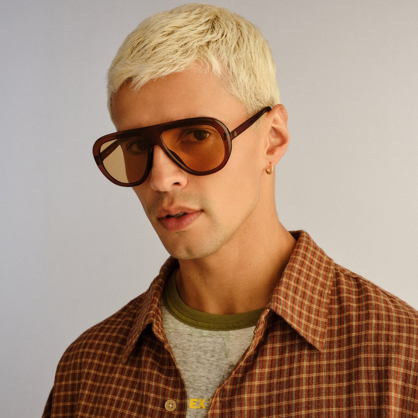 Cadent Hazelnut Uni-Sex Aviator Sunglasses | Aire