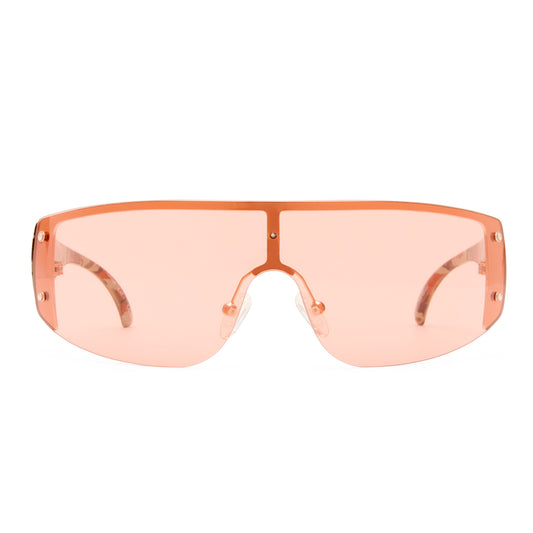 Rumour Gold Camo Female Aviator Sunglasses | Aire