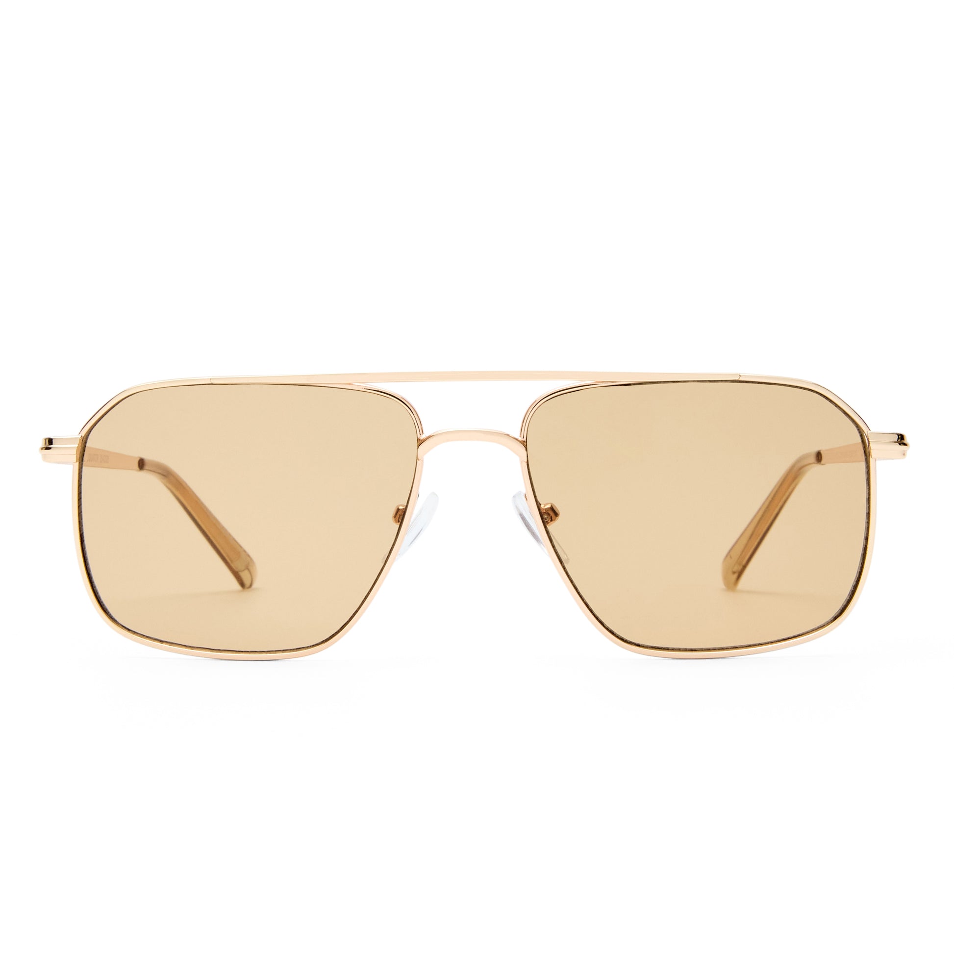 Equator Gold Tan Uni-Sex Aviator Sunglasses | Aire